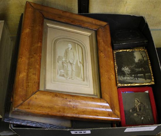 Collection of Victorian cased ambrotypes and others